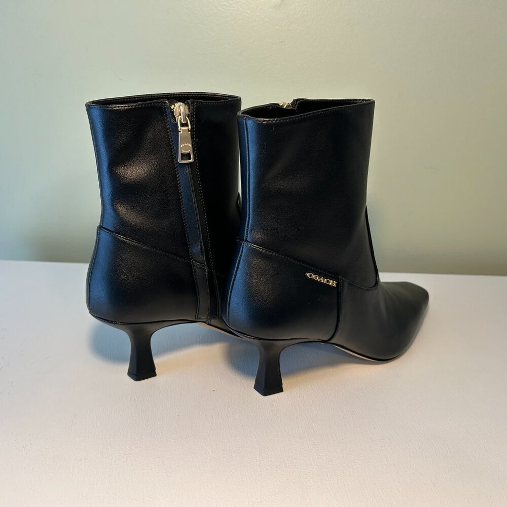 Coach Women's Leather Kitten Heel Bootie - Picture 9 of 15